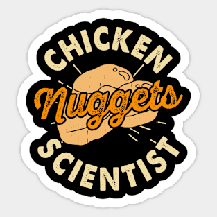 Chicken Nuggets Scientist T Shirt For Women Men Sticker